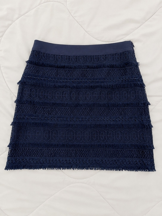 Milly Dresses & Skirts - Milly Navy Crochet Lace Tiered Mini Skirt